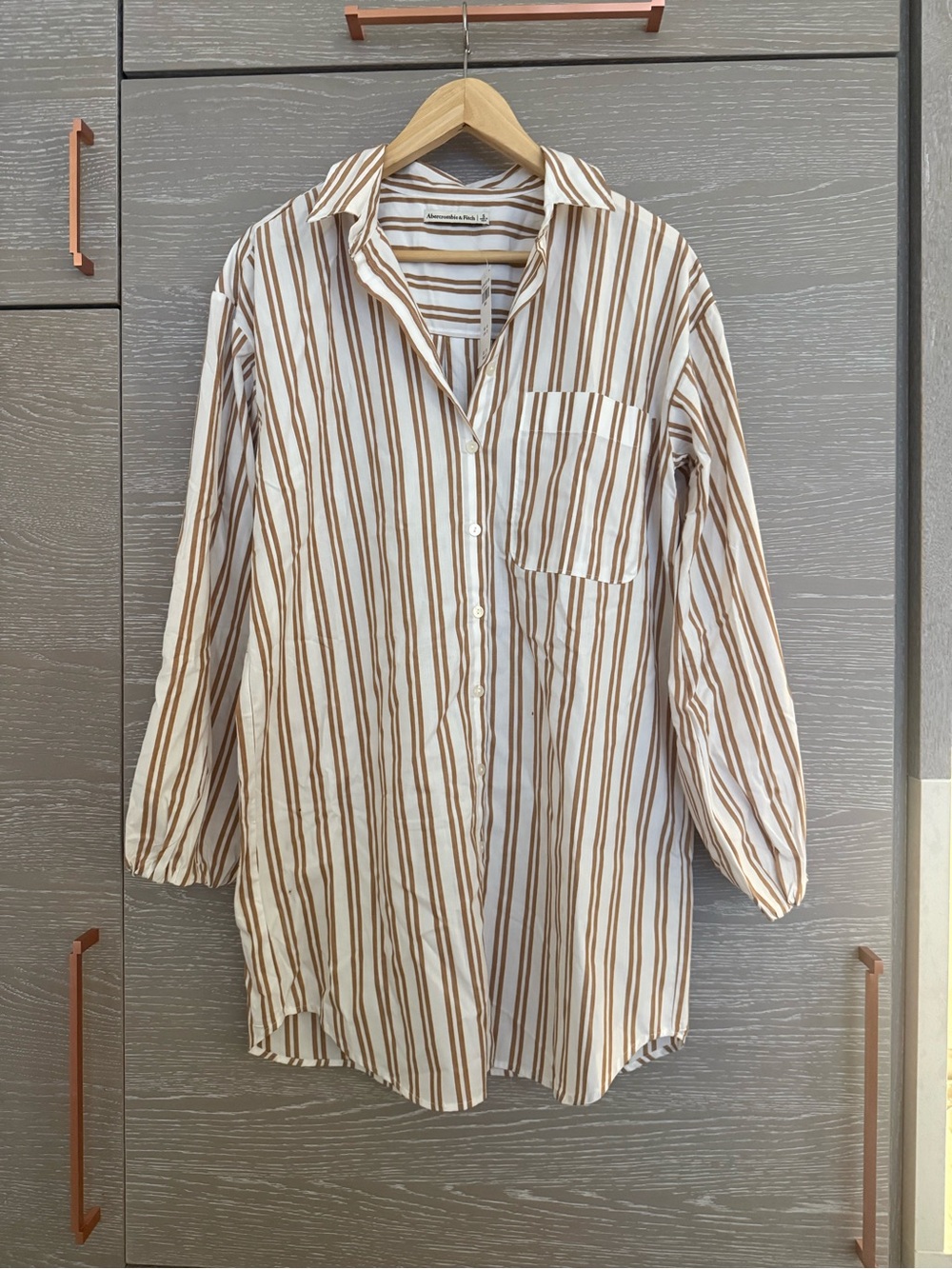 Abercrombie Stripe Button-Down Shirt dress